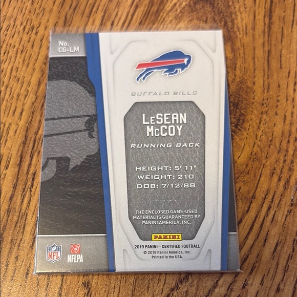 Panini Certified Gamers LeSean McCoy Card - Picture 2 of 3